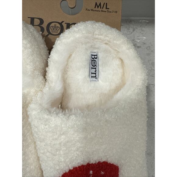 Born RETRO MUSHROOM Embroidered Ladies M/L Size 7-10 Slippers House Shoes NEW - Picture 3 of 6